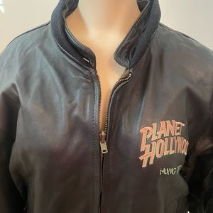 Planet Hollywood Leather bomber jacket